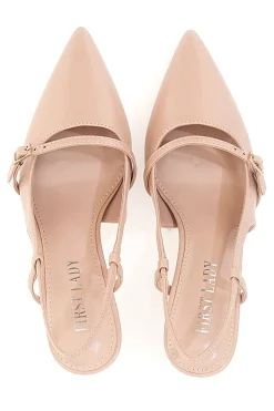 SingBack Nude Pump mit spitzem Absatz FIRST LADY P530