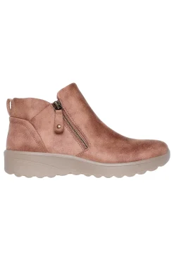 Skechers – Lovely Vibe – Fall In Bloom – Vegane, beige Stiefeletten