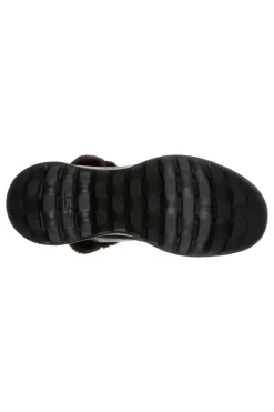 Skechers – On-the-GO – Joy Endeavor – Schwarze Stiefeletten mit Kunstpelzbesatz