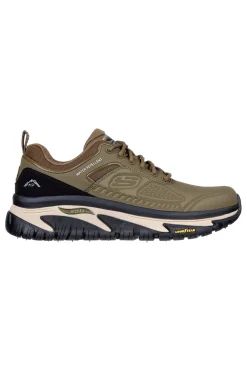 Skechers Arch Fit Road Walker-Recon olivgrüne wasserabweisende Outdoor-Schuhe