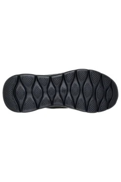 Skechers GO WALK FLEX SMOOTH MOTION – flexible schwarze Slip-On-Sneaker
