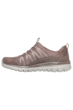 Skechers Graceful Cozy Hug – waschbare Sneaker aus veganem Memory-Schaum in Taupe