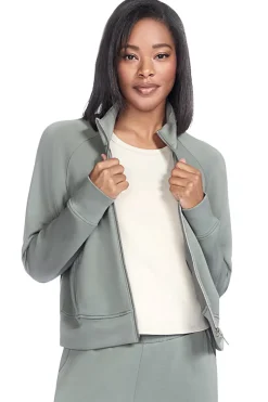 Skechers JA278 Skechluxe Elevate Reißverschlussjacke in Salbeigrün