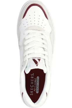 Skechers Koop-Volley Low Varsity Weiße Turnschuhe