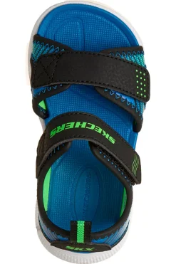 Skechers Microspec-Splash schwarz leichte Sport-Sandalen