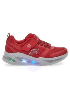 Skechers S Hellrote Sneakers mit Lichtern