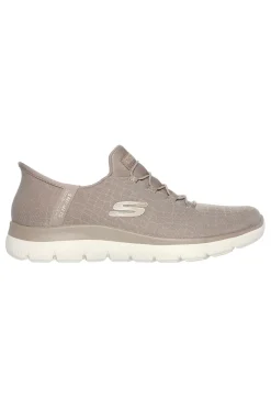 Slip-ins beige con mesh brillante Skechers Summits Classy Night
