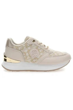 Sneaker beige con dettagli oro Laura Biagiotti 9625