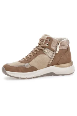 Sneakers alte beige con interno caldo e zip laterale Relife 25807B04R