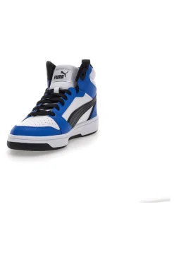 Sneakers alte Bianche e Blu Puma Rebound V6 mid