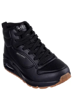 Sneakers alte nere con suola ammortizzata Air-Cooled Memory Foam Skechers Uno Stand High