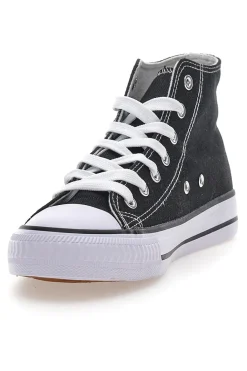 Sneakers alte nere in tela suola platform Original Marines 5014