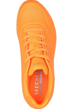 Sneakers Arancione da Donna Skechers Uno-Night Shades