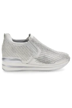 Sneakers Argento con Platform Dame Rose 851201