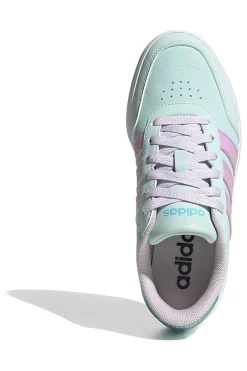 Sneakers azzurre pastello con dettagli lilla Adidas Breaknet 3 J
