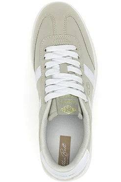 Sneakers Beige con Bande Laterali Bianche COTTON BELT AMELIE SD