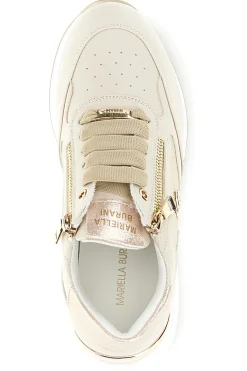Sneakers beige con dettagli dorati Mariella Burani 52100C1440