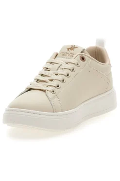 Sneakers beige con dettagli oro Beverly Hills Polo Club HUBY LTX