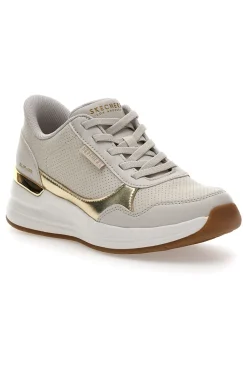 Sneakers beige con dettagli oro e soletta Memory Foam Skechers Billion 2 Top-Tier