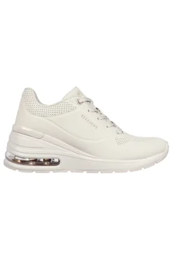 Sneakers Beige con Flatform Skechers Million Air
