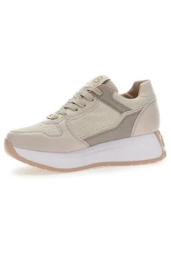 Sneakers Beige Con Platform Laura Biagiotti 8412