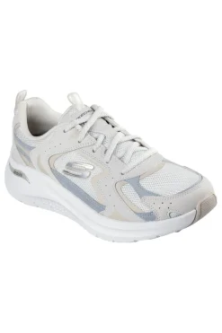 Sneakers beige e grigie con supporto plantare Skechers Arch Fit 2 Vintage Luxe