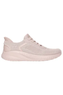 Sneakers beige slip-on in mesh con Memory Foam Skechers BOBS Squad Chaos Current Muse