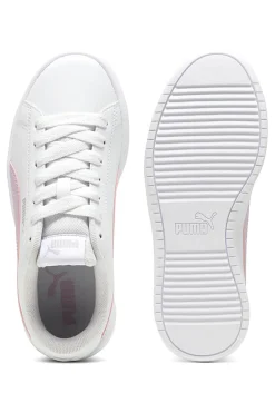 Sneakers Bianche con Banda Rosa Puma Rickie Classic JR