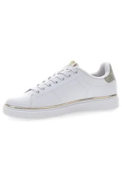 Sneakers Bianche con Bordo Dorato COTTON BELT GTZ 2.0