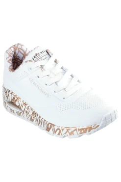 Sneakers Bianche con Cuori Colorati Skechers Street Uno – Loving Love