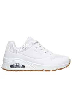 Sneakers bianche con cuscinetto ad aria e soletta memory foam Skechers UNO Stand on Air