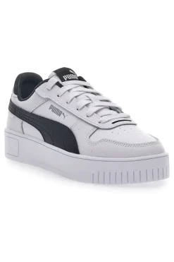 Sneakers Bianche Con Dettagli Neri Puma Carina Street