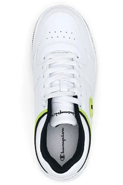 Sneakers Bianche con Dettagli Blu e Gialli CHAMPION RD18 LOW G GS