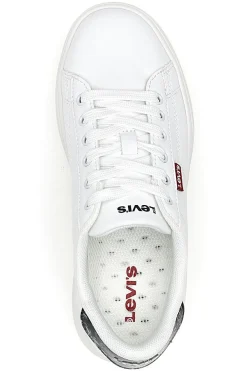 Sneakers Bianche con Dettaglio Posteriore Nero a Fantasia LEVI'S TAMPA
