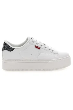 Sneakers Bianche con Dettaglio Posteriore Nero a Fantasia LEVI'S TAMPA