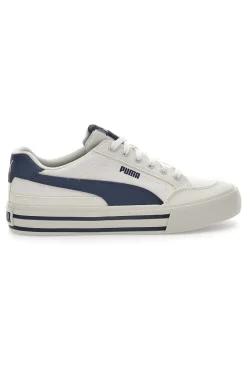 Sneakers Bianche Con Dettagli Blu da Uomo Puma Court Classic Vulc FS