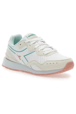 Sneakers Bianche Con Dettagli azzurri DIADORA Raven Wn