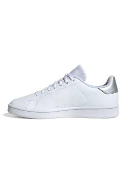 Sneakers bianche con dettaglio argento in materiale riciclato Adidas Urban Court