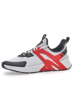 Sneakers Bianche con Dettagli Rossi e Neri Puma Pacer +