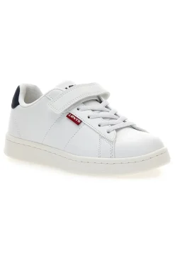 Sneakers bianche con dettaglio blu navy Levi's Bell JR