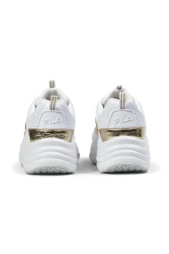 Sneakers bianche con dettagli oro e suola chunky Fila FFW0586