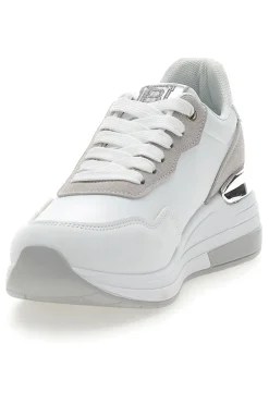 Sneakers Bianche con Dettagli Argentati Laura Biagiotti 8923