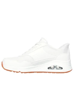 Sneakers Bianche con Platform Skechers Street Hands Free Slip-ins: Uno - Banksia
