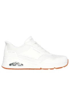 Sneakers Bianche con Platform Skechers Street Hands Free Slip-ins: Uno - Banksia