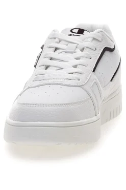 Sneakers bianche con profili neri Champion Clay Evolve