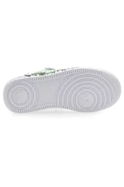 Sneakers bianche con stampa colorata Pitt Kids K22355