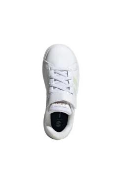 Sneakers Bianche Con Strappo in Velcro Adidas Grand Court 2 El