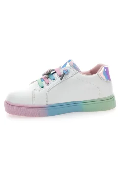 Sneakers Bianche con Suola e Lacci Multicolor GRAZIE GIRL 134353