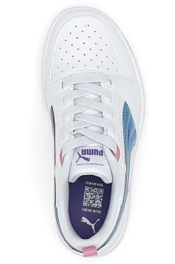 Sneakers bianche con tomaia traforata Puma Rebound V6 Lo Bouncy Sky AC PS
