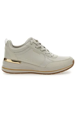 Sneakers Bianche con Zeppa SKECHERS BILLION 2 FINE SHINE